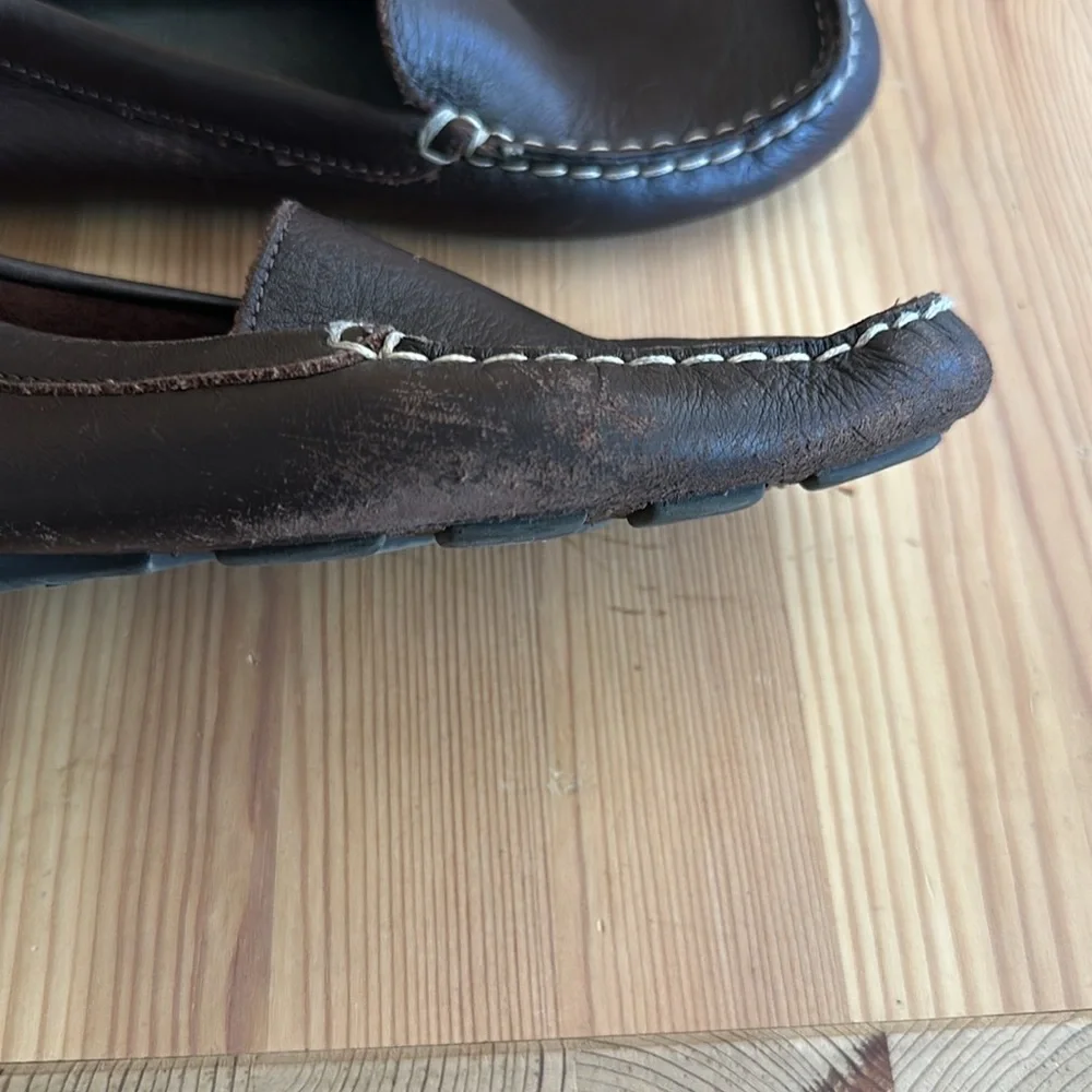 CREWCUTS Brown Leather Boys Loafers